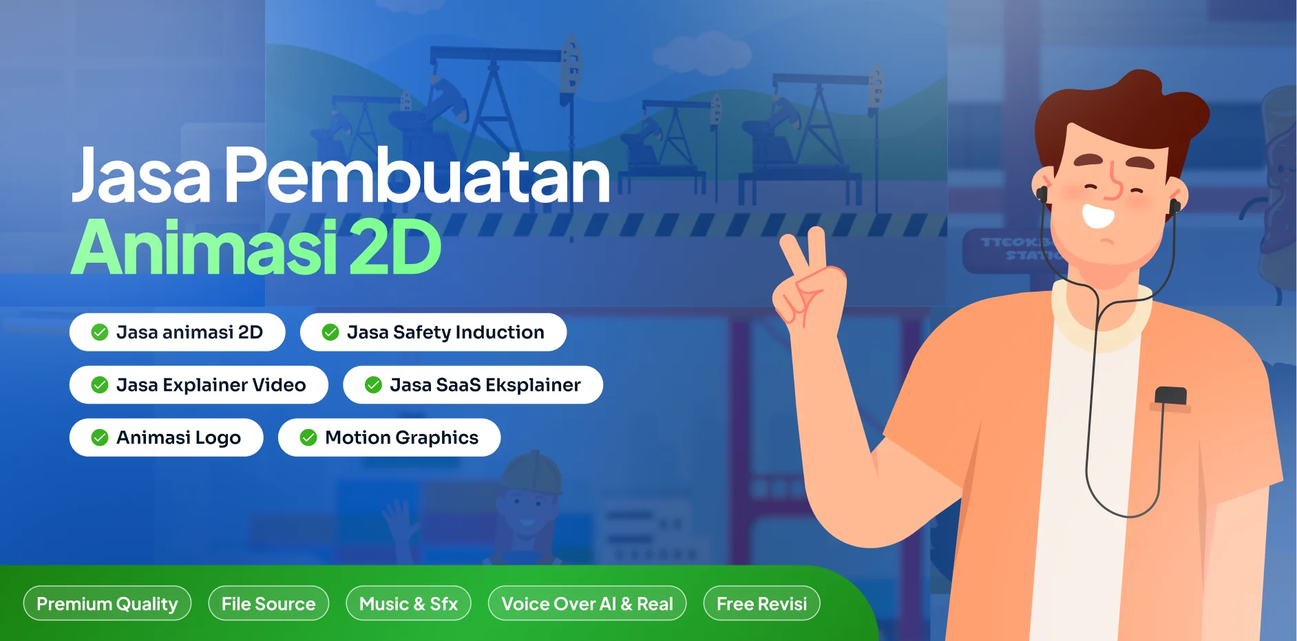 Jasa Pembuatan Animasi 2D Umoji Studio
